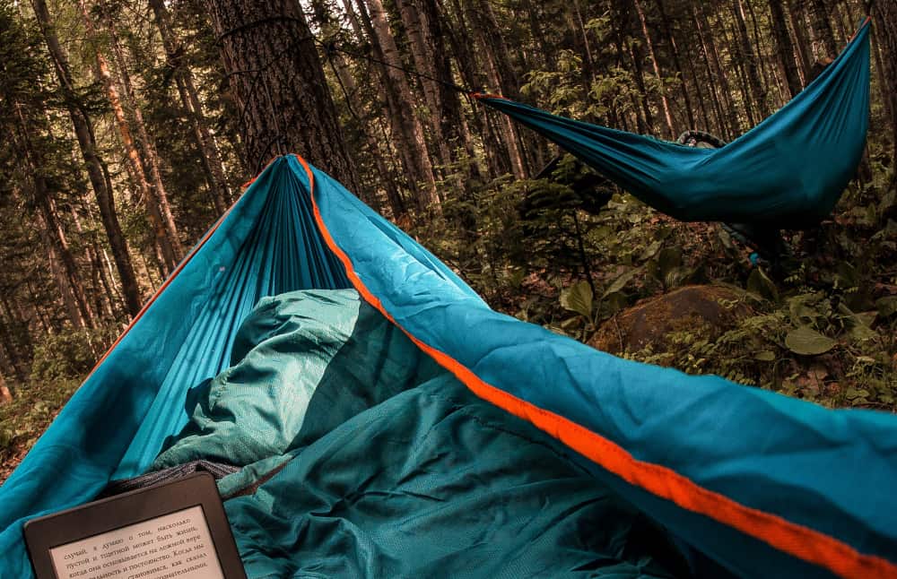 If you are trekking through densely wooded areas, then a hammock is a viable sleeping option. 